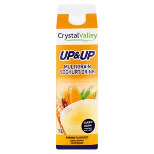 Crystal Valley Up & Up Banana Flavoured Multigrain Yoghurt Drink 1L