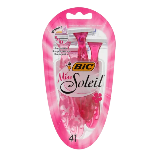 Bic Miss Soleil Women's Disposable Razors 4 Pack Bic Miss Soleil Women's Disposable Razors 4 Pack