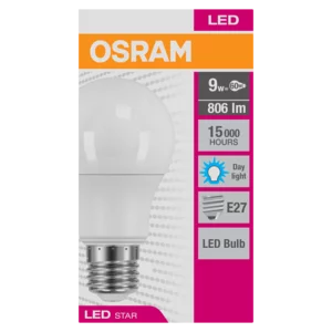 Osram Star Warm White A60/E27 LED Globe 9W Osram Star Warm White A60/E27 LED Globe 9W
