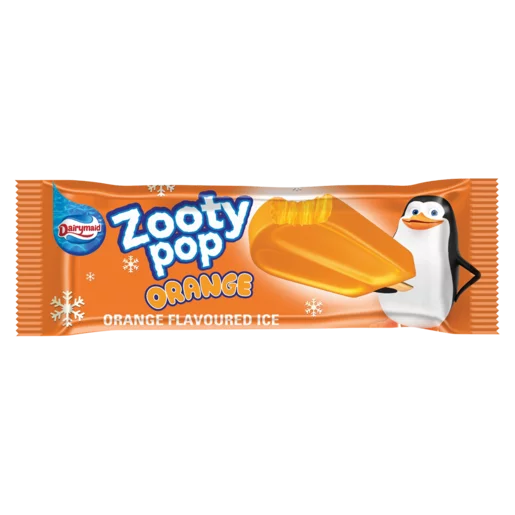 Dairymaid Zooty Pop Orange Flavoured Ice Cream Stick 40ml Dairymaid Zooty Pop Orange Flavoured Ice Cream Stick 40ml