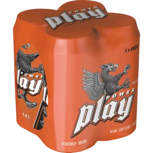Power Play Original Energy Drink Cans 4x440ml