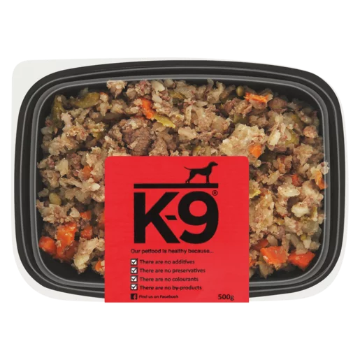 K-9 Beef Frozen Wet Dog Food 500g K-9 Beef Frozen Wet Dog Food 500g