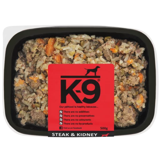 K-9 Steak & Kidney Dog Food 500g K-9 Steak & Kidney Dog Food 500g