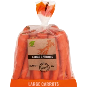 Large Carrots Bag 1kg Large Carrots Bag 1kg