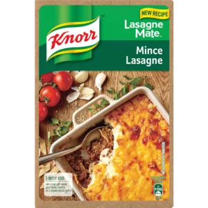 Knorr Mince Lasagne Pasta Meal Kit 295g Knorr Mince Lasagne Pasta Meal Kit 295g