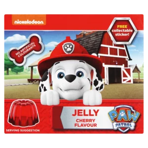 Paw Patrol Cherry Flavoured Instant Jelly 80g Paw Patrol Cherry Flavoured Instant Jelly 80g
