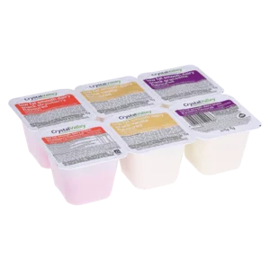 Crystal Valley Strawberry, Vanilla & Granadilla Flavoured Smooth Low Fat Dairy Snack 6x75g Crystal Valley Strawberry, Vanilla & Granadilla Flavoured Smooth Low Fat Dairy Snack 6x75g
