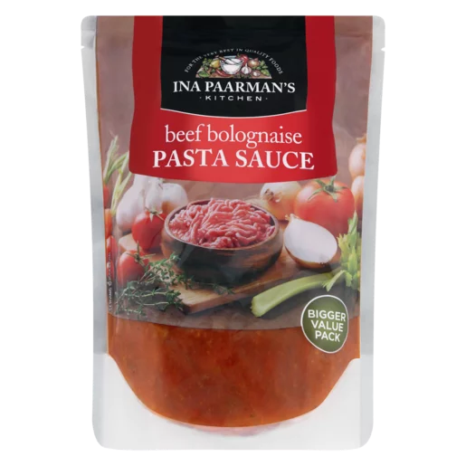 Ina Paarman Beef Bolognaise Pasta Sauce Pouch 600g Ina Paarman Beef Bolognaise Pasta Sauce Pouch 600g