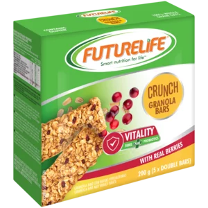 Futurelife Crunch Vitality With Real Berries Granola Bars 5x40g