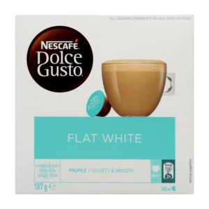 Nescafé Dolce Gusto Flat White Coffee Capsules 16 Pack