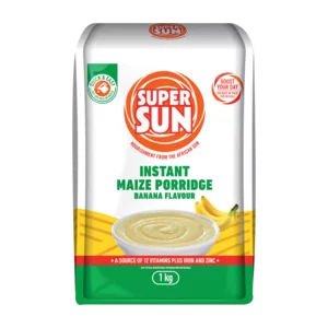 Super Sun Banana Flavoured Instant Maize Porridge 1kg