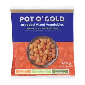 Pot O' Gold Breaded Mixed Vegetables 400g.