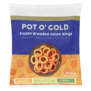 Pot O' Gold Frozen Breaded Onion Rings 400g Pot O' Gold Frozen Breaded Onion Rings 400g