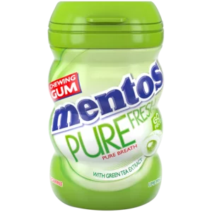 Mentos Pure Fresh With Green Tea Extract Flavoured Gum 60 Pack Mentos Pure Fresh With Green Tea Extract Flavoured Gum 60 Pack