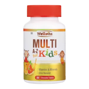 Wellvita A-Z Kids Citrus Flavoured Vitamins & Minerals Chewables 30 Pack