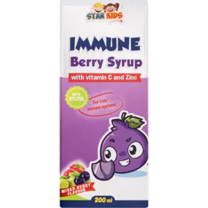 Star Kids Immune Boosting Mixed Beryy Flavoured Syrup 200ml Star Kids Immune Boosting Mixed Beryy Flavoured Syrup 200ml