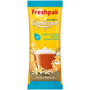 Freshpak Vanilla Flavoured Instant Rooibos Tea Cappuccino Sachet 20g