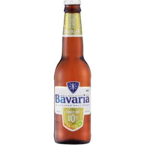 Bavaria Non-Alcoholic Ginger Lime Flavoured Malt Drink Bottle 330ml Bavaria Non-Alcoholic Ginger Lime Flavoured Malt Drink Bottle 330ml