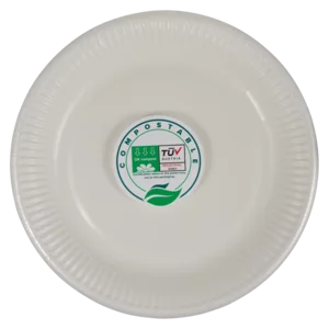 Procos Compostable Party Plate 23cm 10 Pack Procos Compostable Party Plate 23cm 10 Pack