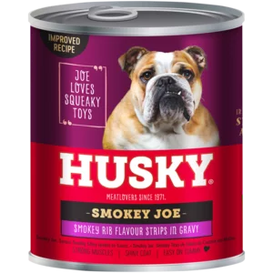 Husky Smokey Joe Smokey Rib Flavoured Dog Food 775g Husky Smokey Joe Smokey Rib Flavoured Dog Food 775g