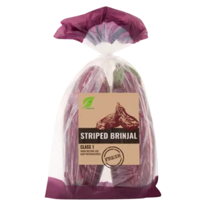 Striped Brinjal Bag Striped Brinjal Bag