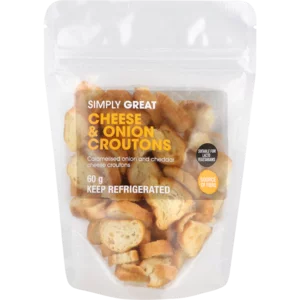 Simply Great Cheese & Onion Croutons 60g Simply Great Cheese & Onion Croutons 60g