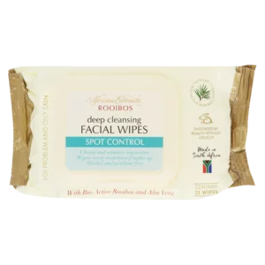 African Extracts Rooibos Spot Control Facial Wipes 25 Pack African Extracts Rooibos Spot Control Facial Wipes 25 Pack