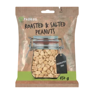 Padkos Roasted & Salted Peanuts Bag 450g Padkos Roasted & Salted Peanuts Bag 450g