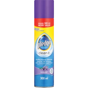 Pledge Clean It Lavender Multi-Surface Cleaner 300ml Pledge Clean It Lavender Multi-Surface Cleaner 300ml