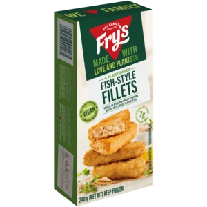 Fry's Golden Crispy Fish-Style Fillets 240g Fry's Golden Crispy Fish-Style Fillets 240g