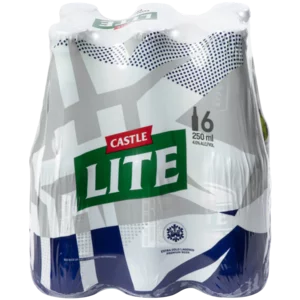 Castle Lite Beer Bottles 6x250ml Castle Lite Beer Bottles 6x250ml