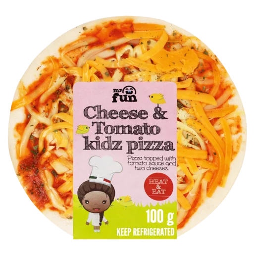 Mr. Fun Single Cheese & Tomato Pizza 100g Mr. Fun Single Cheese & Tomato Pizza 100g