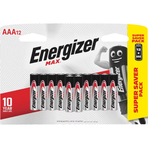Energizer Max AAA Batteries 12 Pack Energizer Max AAA Batteries 12 Pack