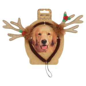 Santa's Choice Deer Pet Headband Santa's Choice Deer Pet Headband