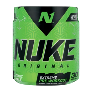 Nutritech Nuke Original Atomic Apple Flavoured Extreme Pre Workout Powder 240g