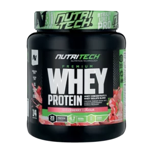 Nutritech Strawberry Flavoured Whey Protein 454g Nutritech Strawberry Flavoured Whey Protein 454g