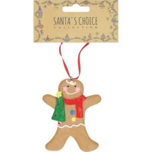 Santa's Choice Ginger Bread Christmas Tree Decoration Santa's Choice Ginger Bread Christmas Tree Decoration