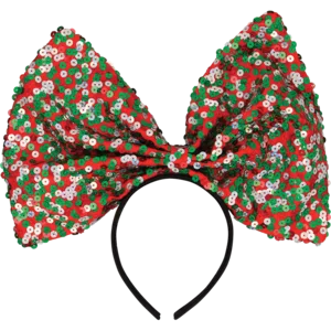 Santa's Choice Large Sequins Bow Headband Santa's Choice Large Sequins Bow Headband