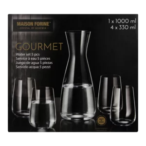 Maison Forine Gourmet Crystal Drink Decanter Set 5 Piece