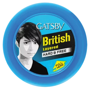 Gatsby British Layered Hard & Free Styling Wax 75g Gatsby British Layered Hard & Free Styling Wax 75g