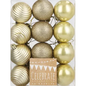Celebrate Collection Christmas Baubles 24 Pack Celebrate Collection Christmas Baubles 24 Pack