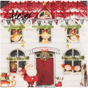 Atelier Design Collection Assorted Christmas Tissue Napkins 3 Ply 20 Pack
