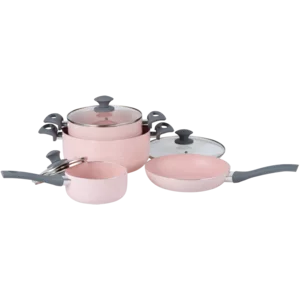 Aluminium Candy Pressed Cookware Set 7 Piece Aluminium Candy Pressed Cookware Set 7 Piece