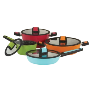Forged Aluminium Cookware Fiesta Set 8 Piece Forged Aluminium Cookware Fiesta Set 8 Piece