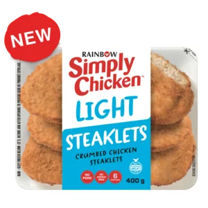 Rainbow Simply Chicken Light Steaklets 400g Rainbow Simply Chicken Light Steaklets 400g