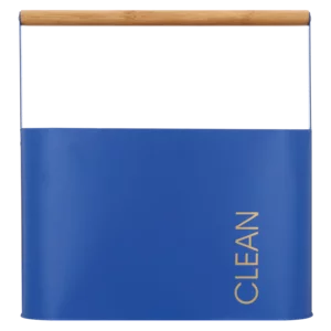 Blue & Gold Cleaning Tin With Holder