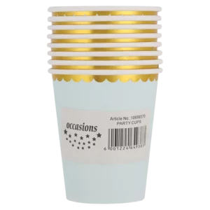 Occasions Blue Paper Cups 8 Pack Occasions Blue Paper Cups 8 Pack