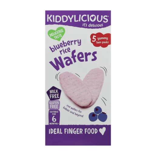 Kiddylicious Blueberry Flavoured Baby Wafers 20g Kiddylicious Blueberry Flavoured Baby Wafers 20g