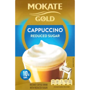 Mokate Gold Reduced Sugar Instant Cappuccino 10 Pack Mokate Gold Reduced Sugar Instant Cappuccino 10 Pack