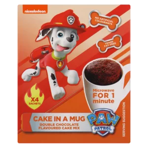 Paw Patrol Double Chocolate Cake In A Mug 4 Pack